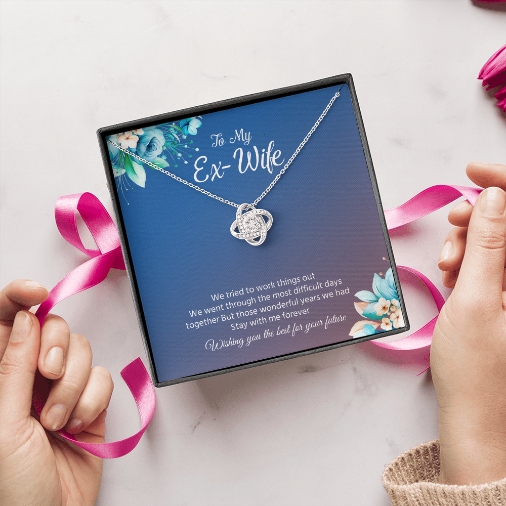 Ex-Wife Necklace Gift – Wishing You the Best Message Card