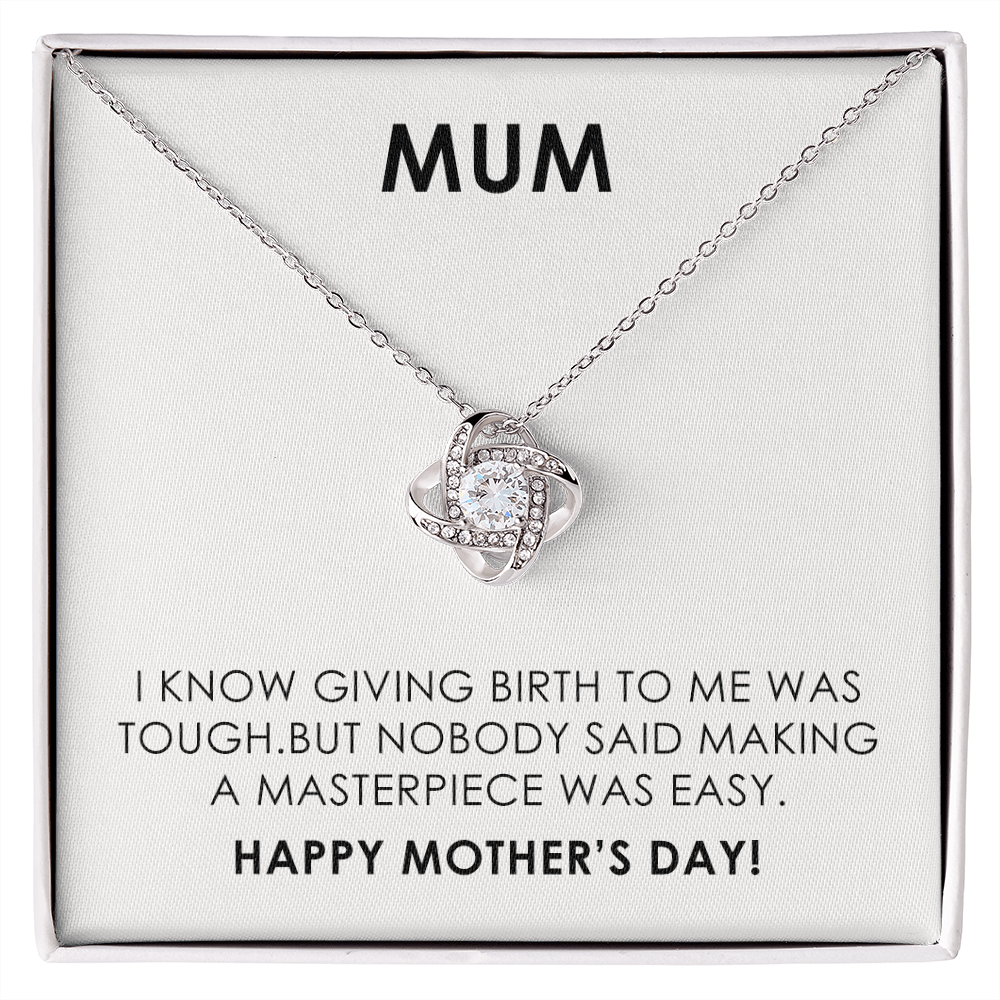 Funny Mother's Day Gift for Mum with Necklace and Humorous Message Card