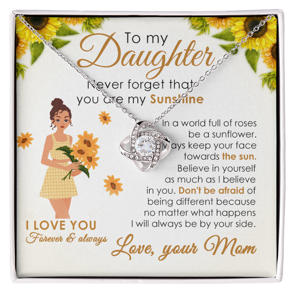 To My Daughter Sunshine Gift from Mom with Message Card