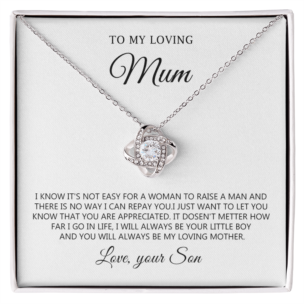 To My Loving Mum Necklace Gift from Son