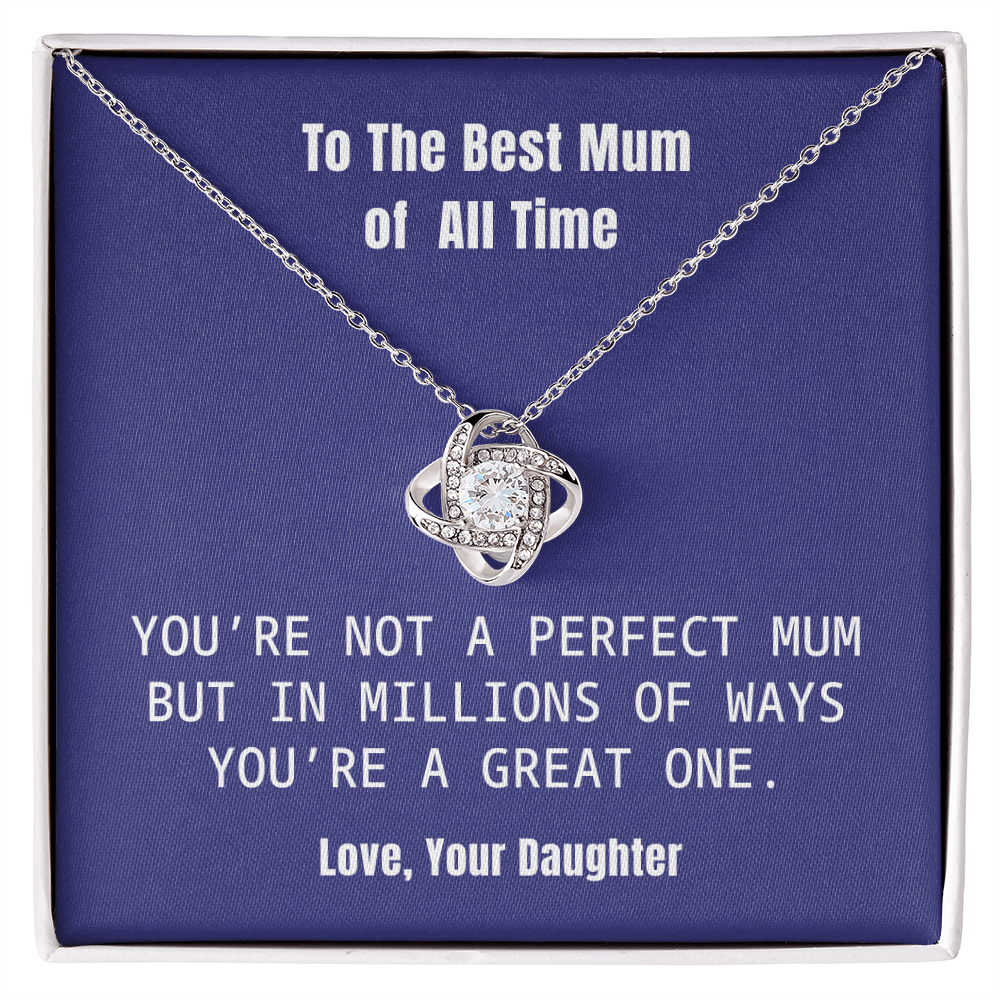 Best Mum Necklace Gift from Daughter with Honest and Loving Message Card