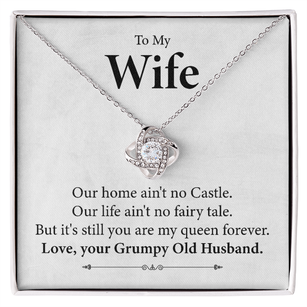 To My Wife Necklace Gift From Grumpy Husband