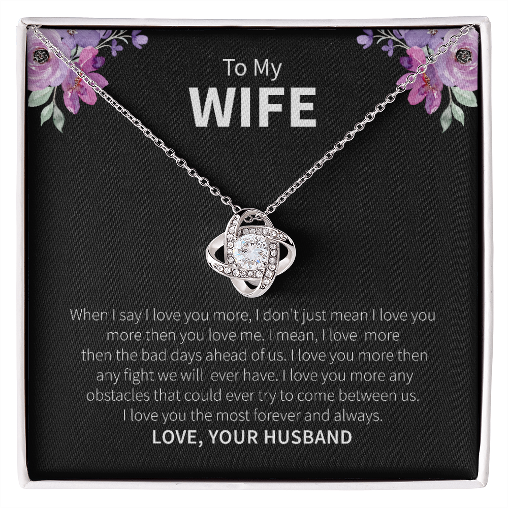 To My Wife Necklace Gift From Husband – With Heartfelt Message