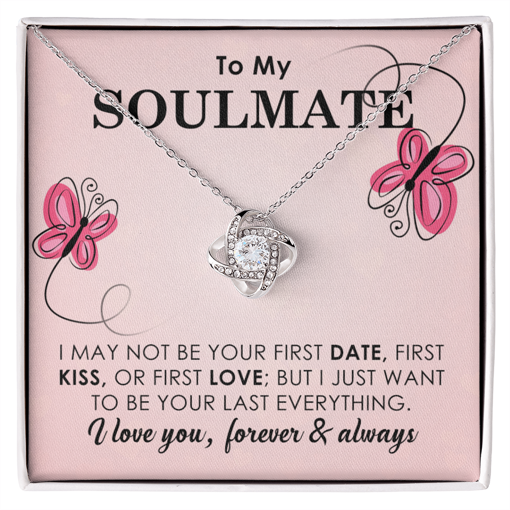 To My Soulmate Necklace Gift with Butterfly Theme