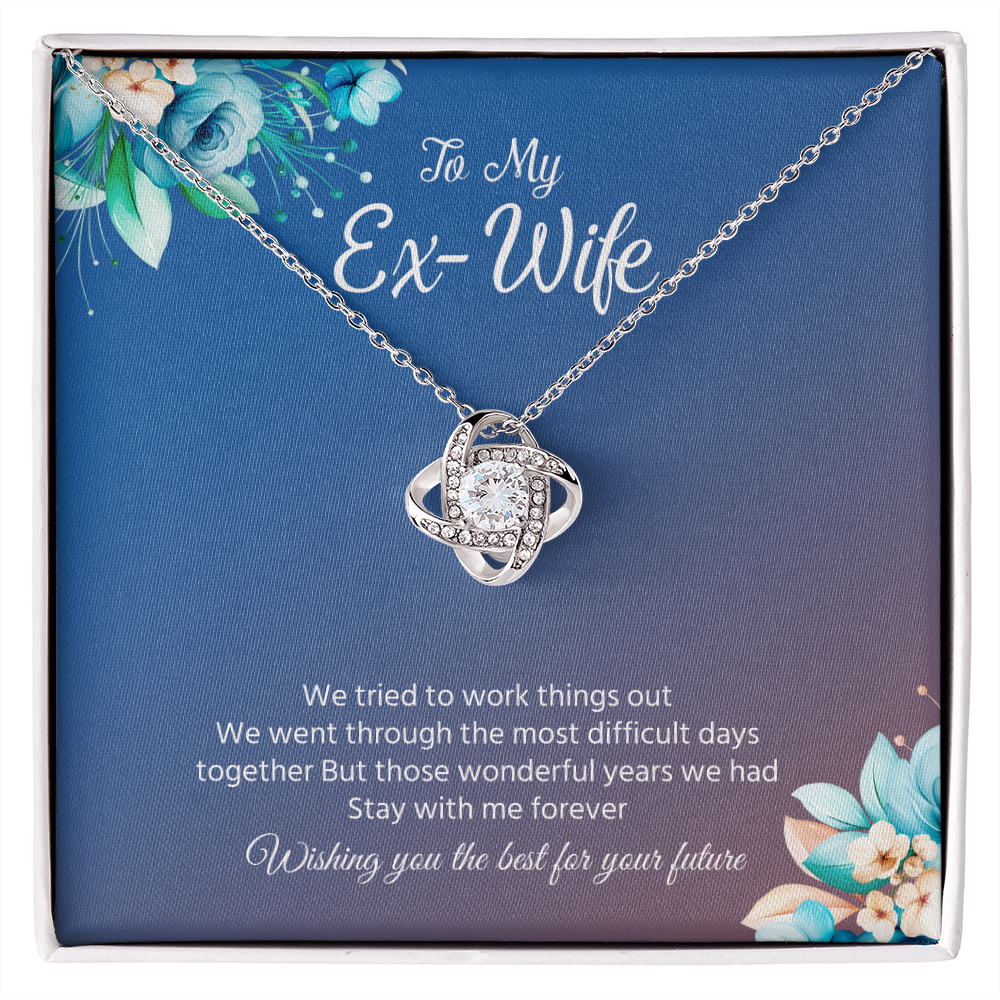 Ex-Wife Necklace Gift – Wishing You the Best Message Card