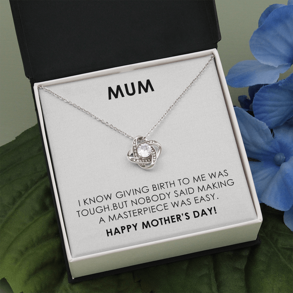 Funny Mother's Day Gift for Mum with Necklace and Humorous Message Card