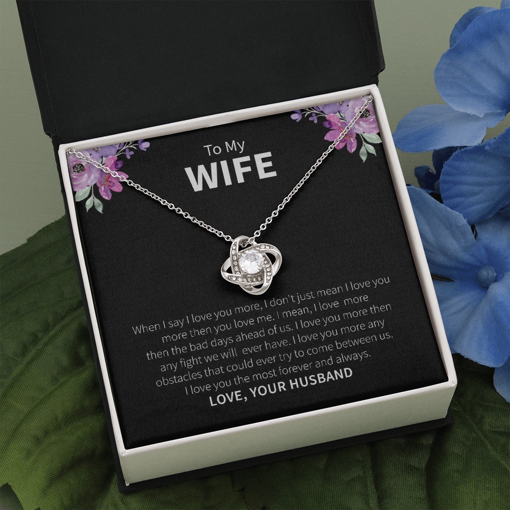 To My Wife Necklace Gift From Husband – With Heartfelt Message