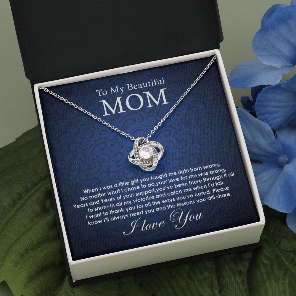 Necklace Gift For Mom From Daughter With Message Card
