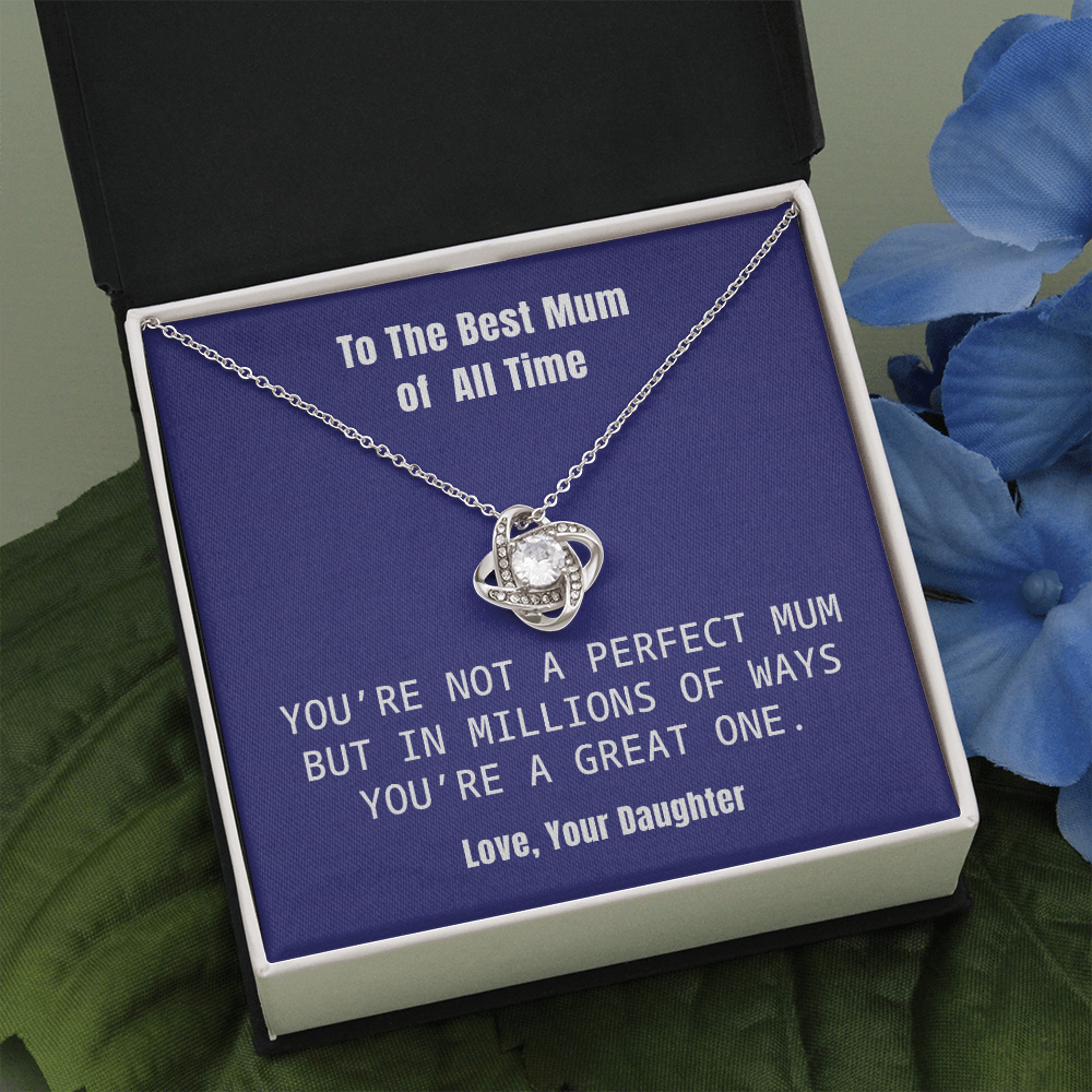 Best Mum Necklace Gift from Daughter with Honest and Loving Message Card