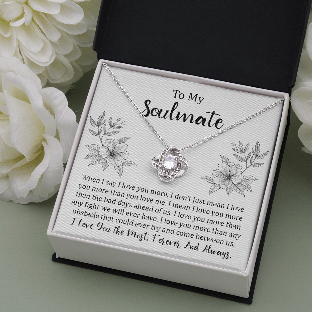 Soulmate Gift Necklace with Sentimental Message Card