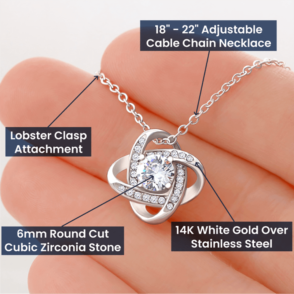 Godmother Necklace Gift from Godchild with Floral Message Card