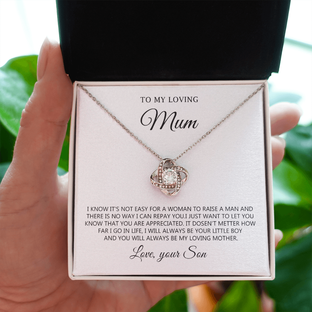 To My Loving Mum Necklace Gift from Son