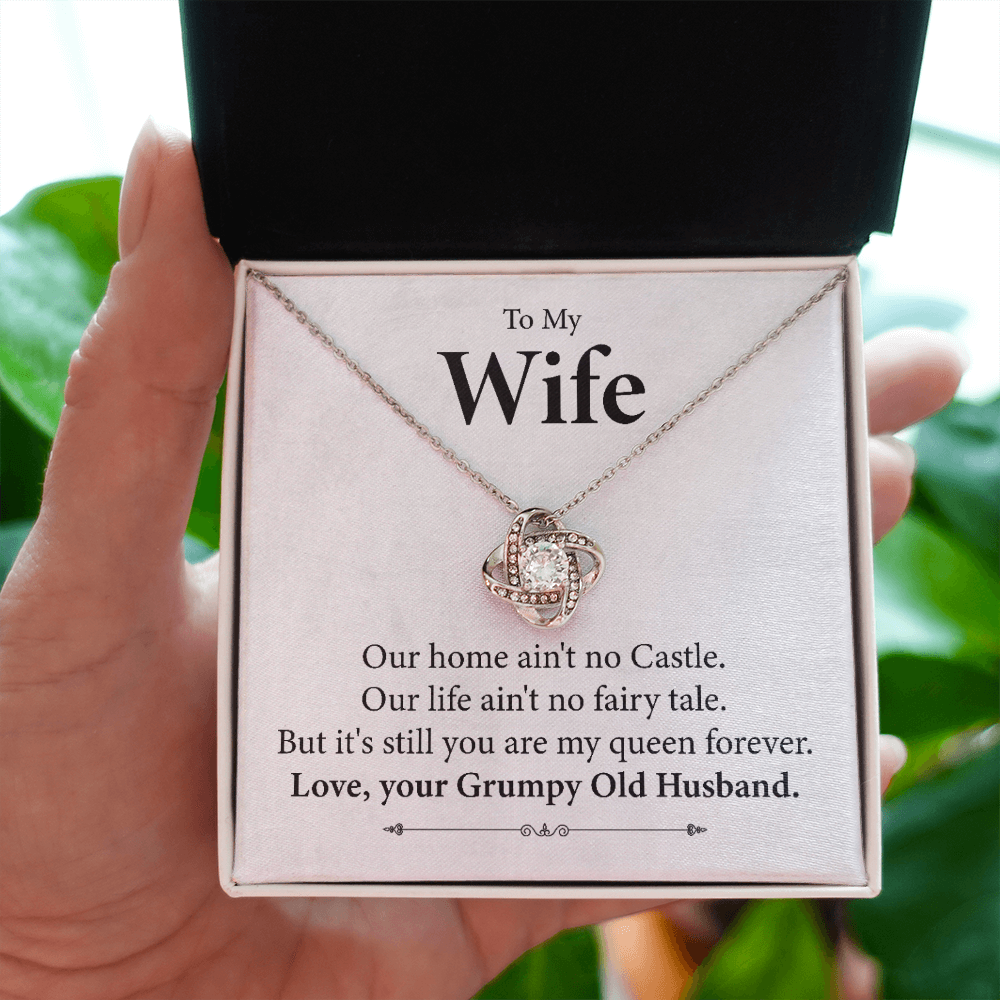 To My Wife Necklace Gift From Grumpy Husband