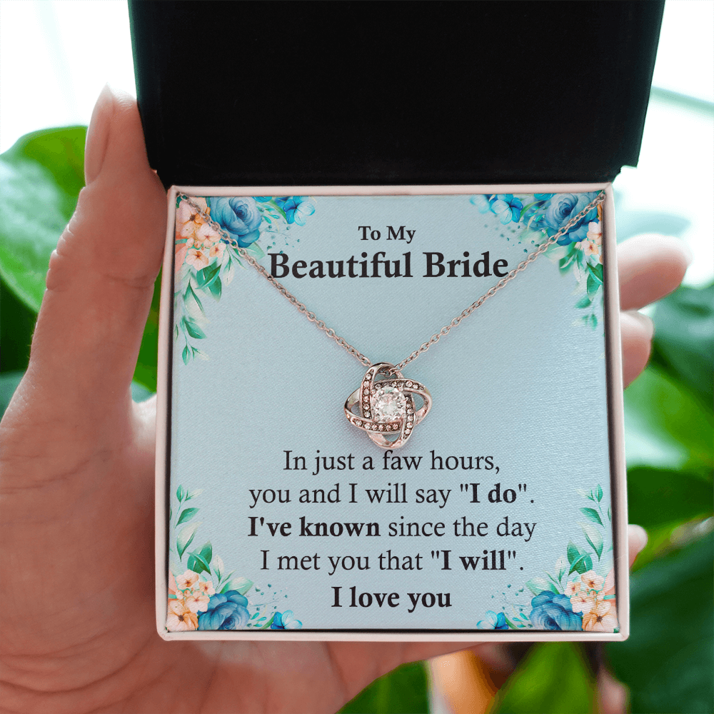 Beautiful Bride Gift Necklace From Groom on Wedding Day