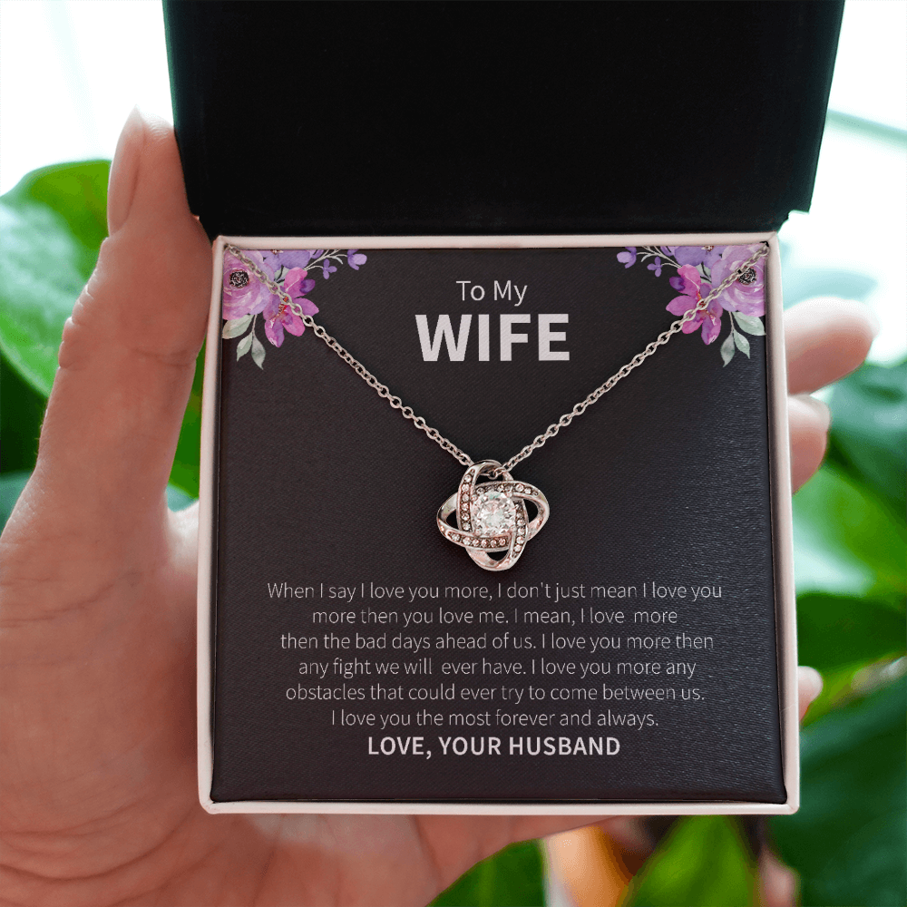 To My Wife Necklace Gift From Husband – With Heartfelt Message
