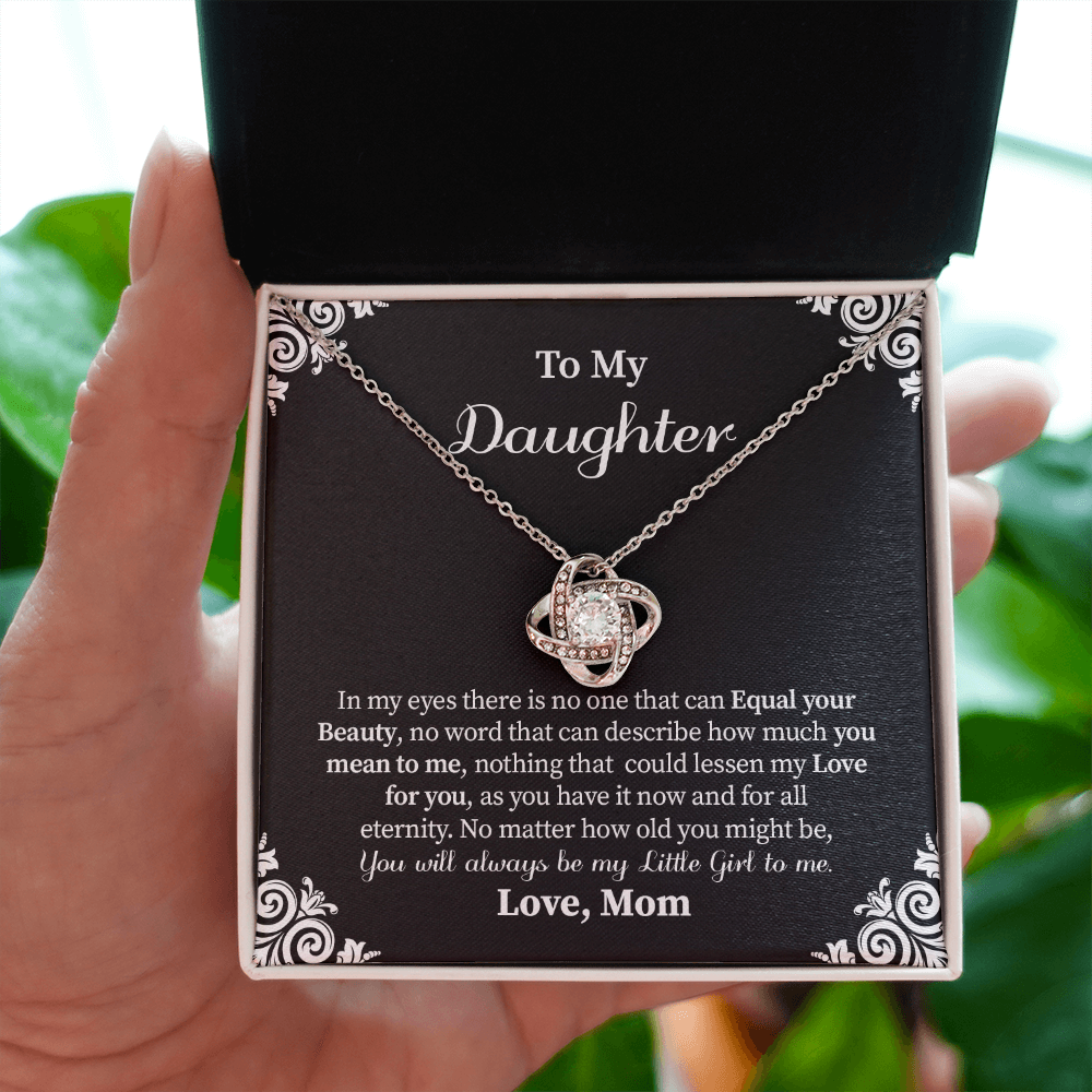 To My Daughter Necklace Gift from Mom – Eternal Love and Beauty Jewelry