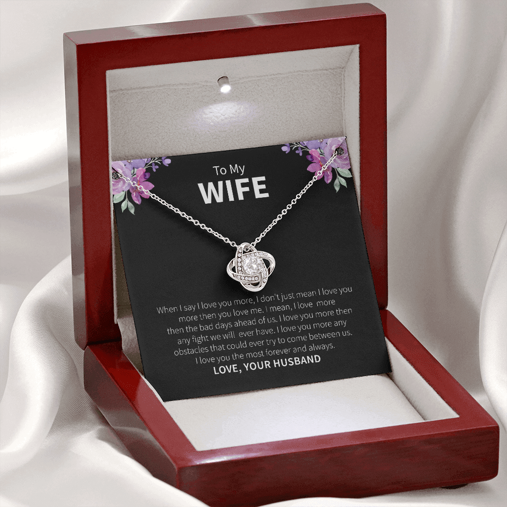 To My Wife Necklace Gift From Husband – With Heartfelt Message