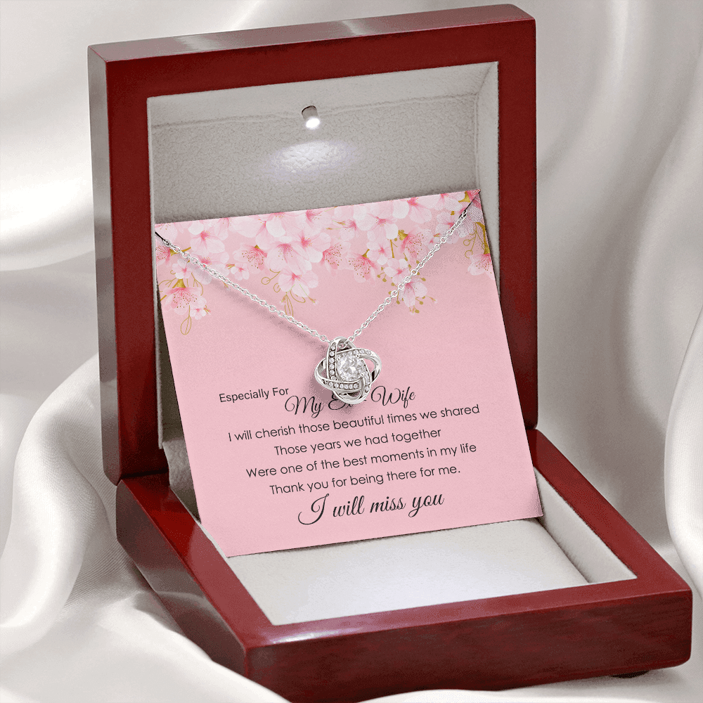 To My Ex-Wife Necklace Gift – With Message Card
