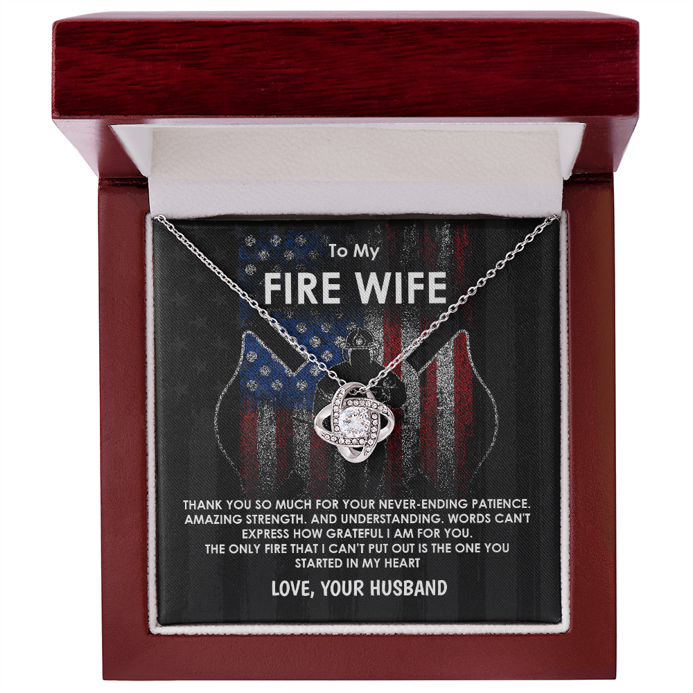 To My Fire Wife Necklace Gift from Husband