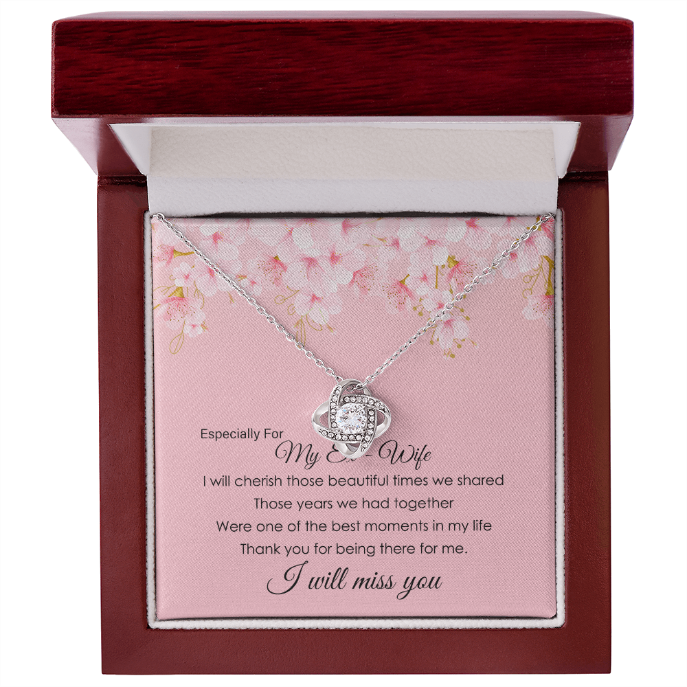 To My Ex-Wife Necklace Gift – With Message Card