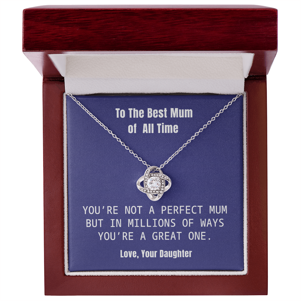 Best Mum Necklace Gift from Daughter with Honest and Loving Message Card