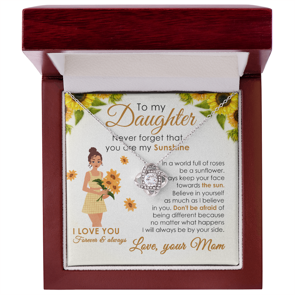 To My Daughter Sunshine Gift from Mom with Message Card