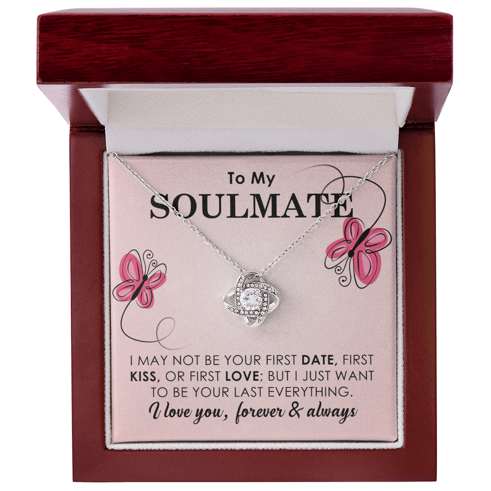 To My Soulmate Necklace Gift with Butterfly Theme
