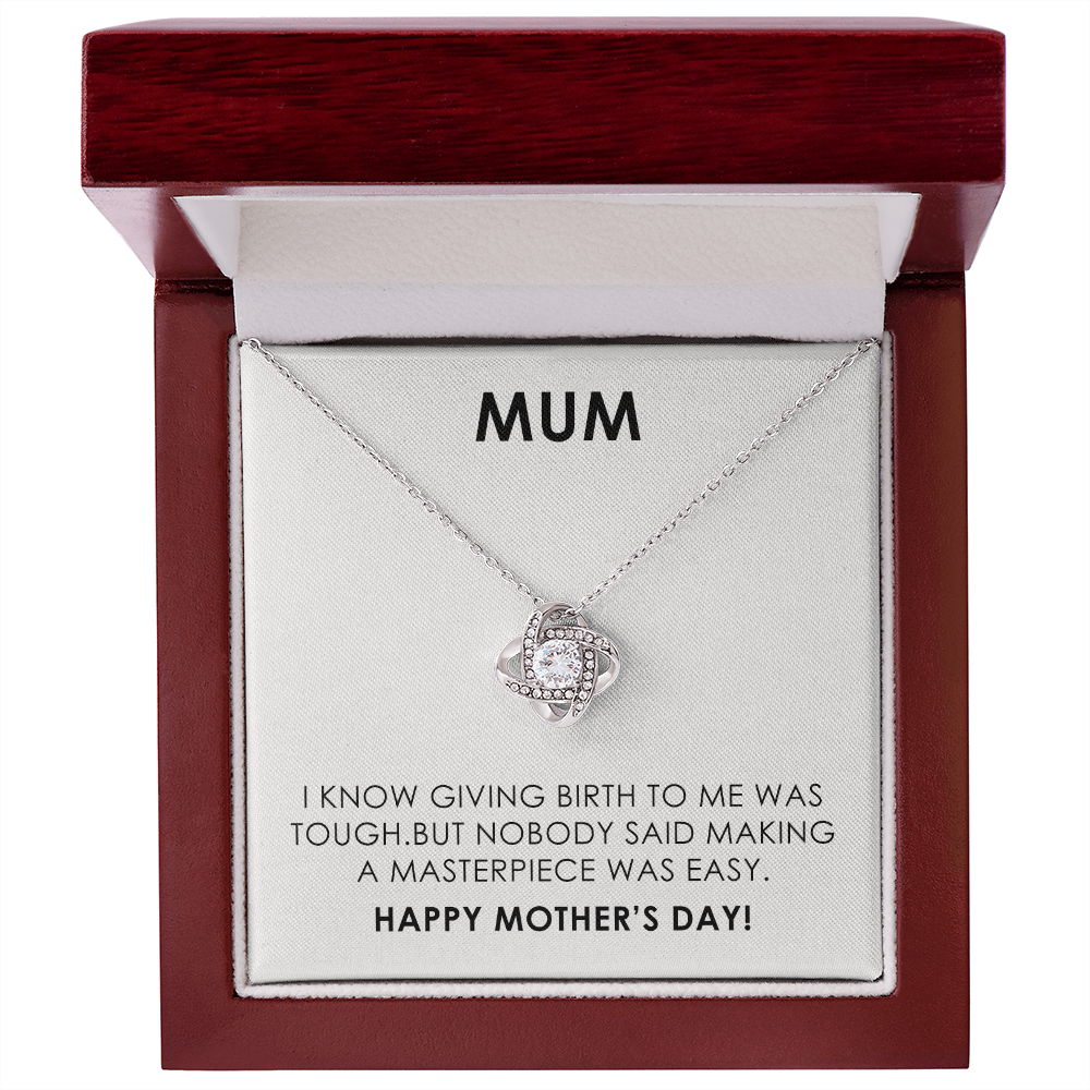 Funny Mother's Day Gift for Mum with Necklace and Humorous Message Card