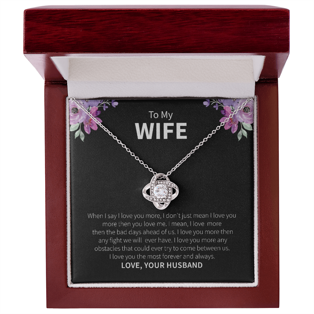 To My Wife Necklace Gift From Husband – With Heartfelt Message