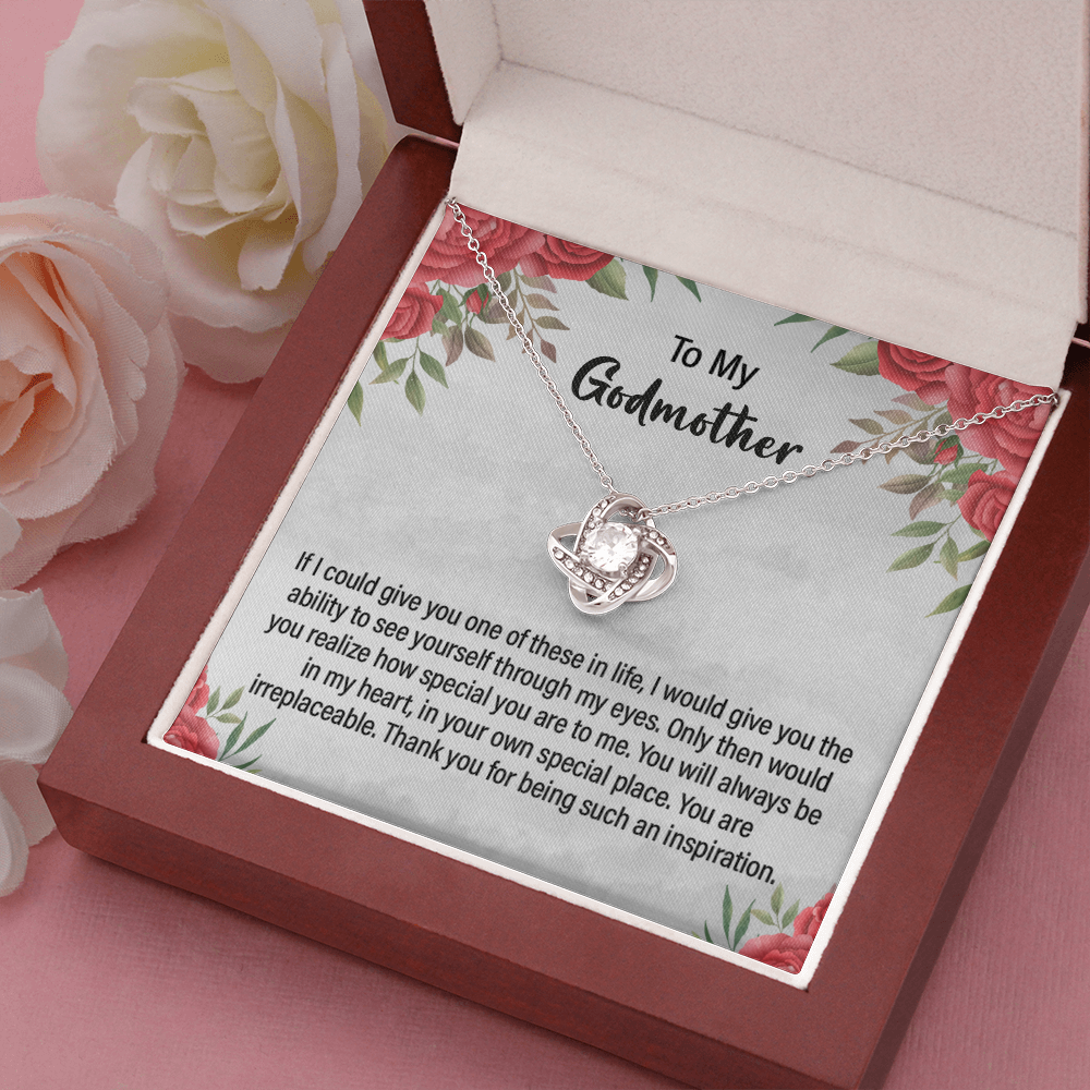 Godmother Necklace Gift with Heartfelt Message Card
