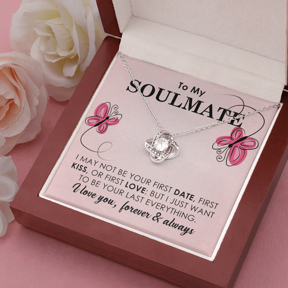 To My Soulmate Necklace Gift with Butterfly Theme