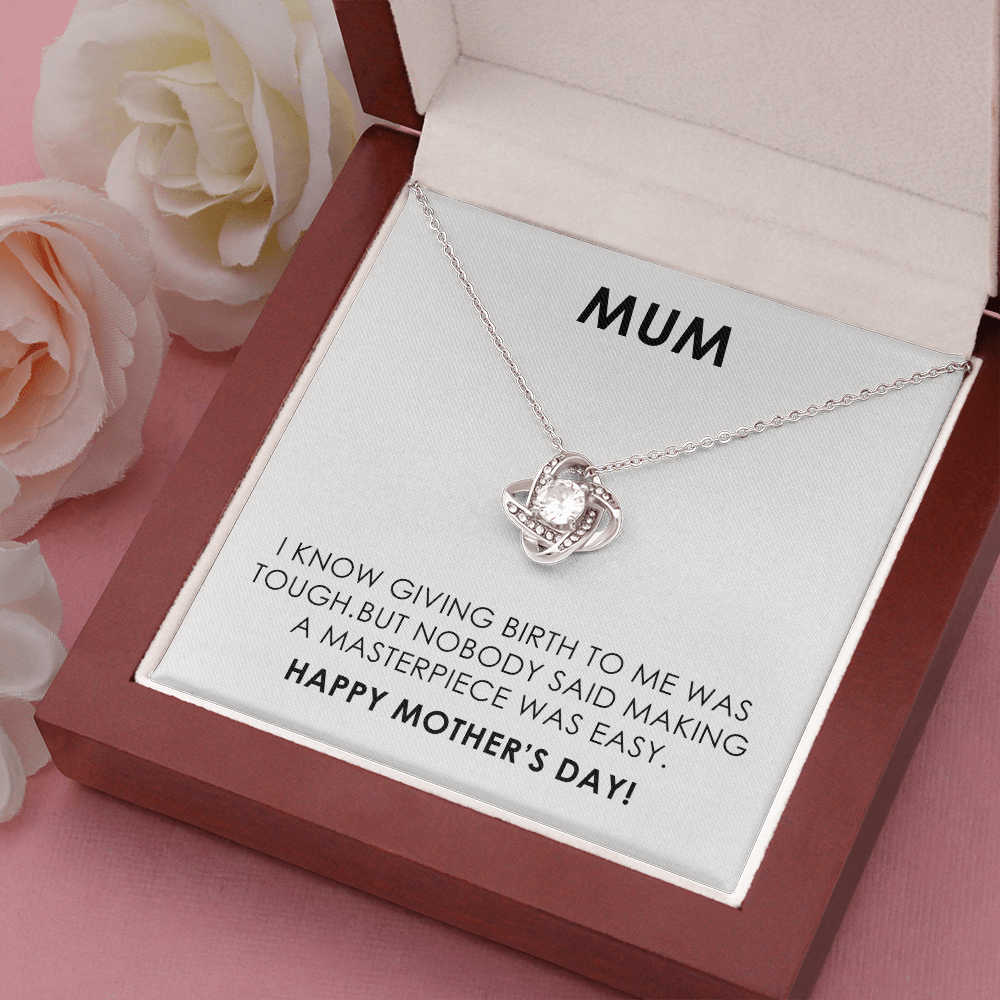 Funny Mother's Day Gift for Mum with Necklace and Humorous Message Card