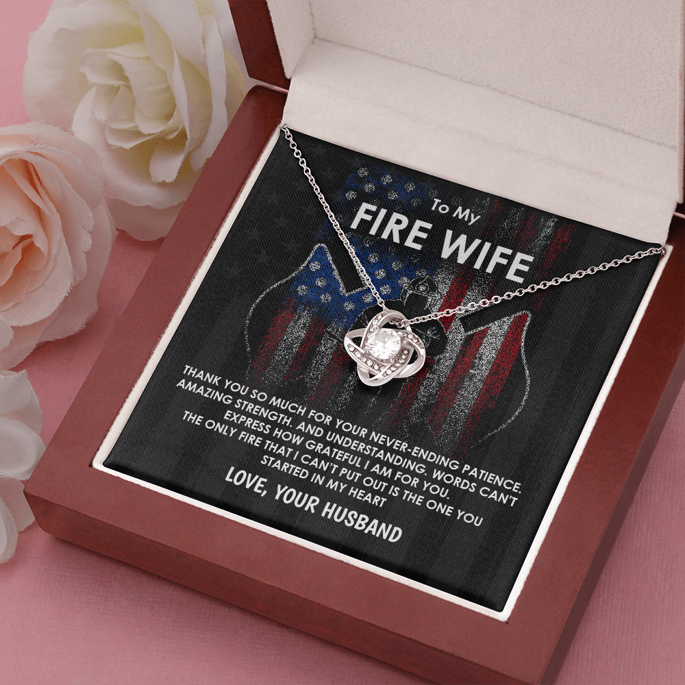 To My Fire Wife Necklace Gift from Husband