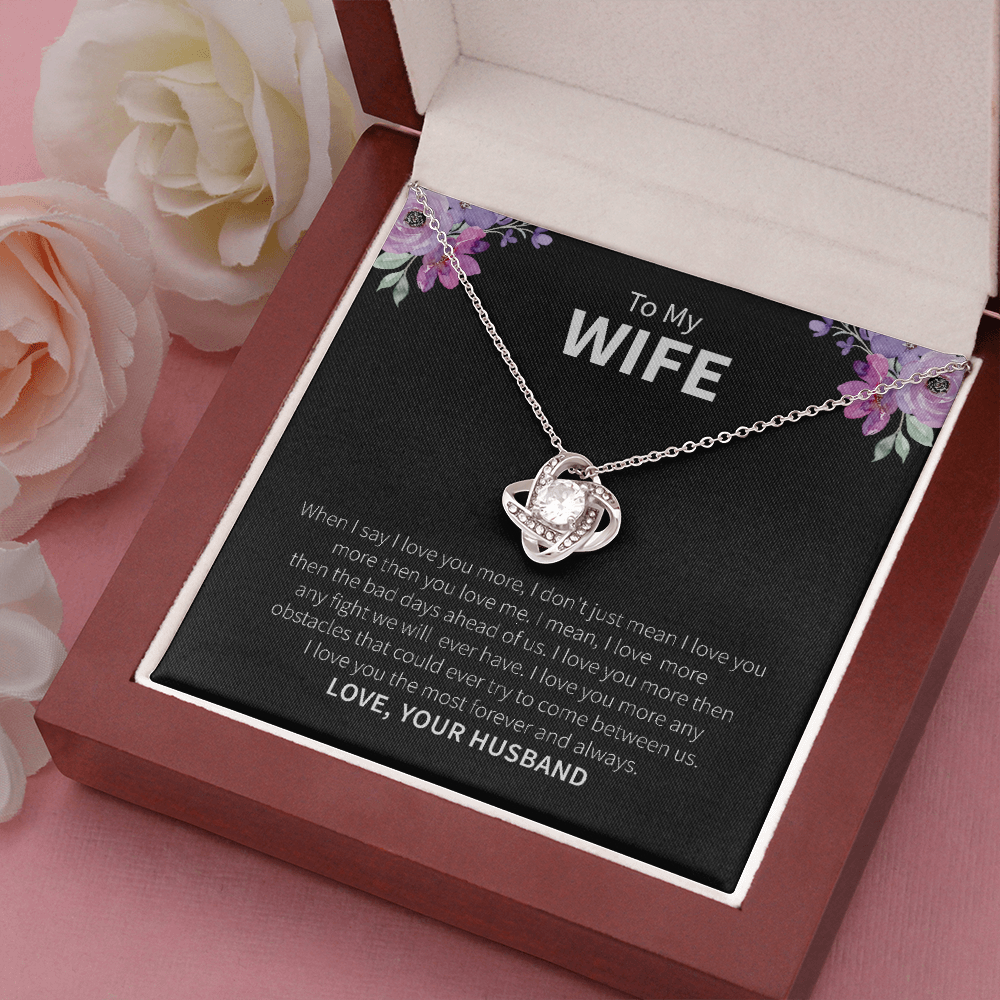 To My Wife Necklace Gift From Husband – With Heartfelt Message