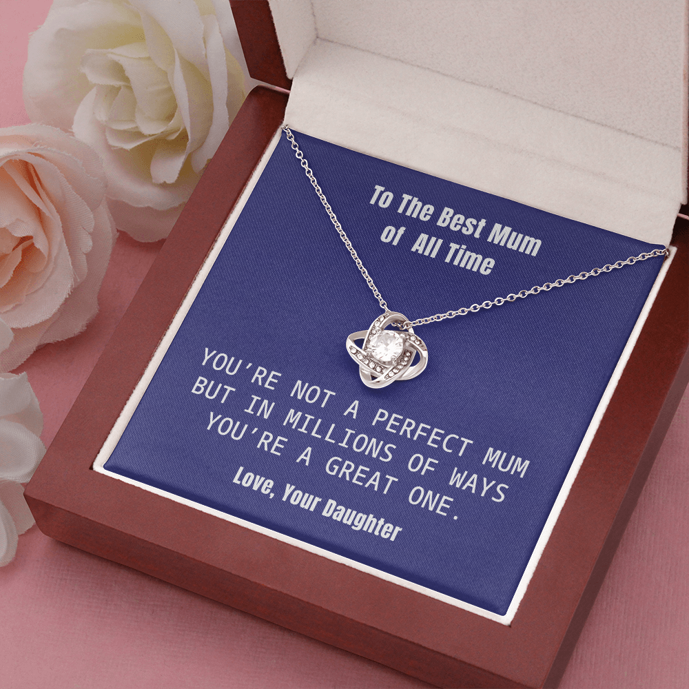 Best Mum Necklace Gift from Daughter with Honest and Loving Message Card