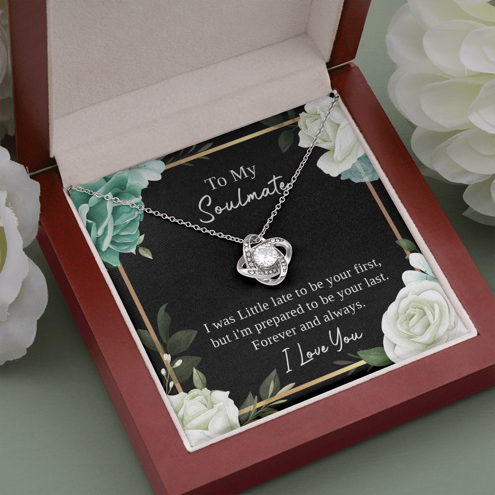 Soulmate Necklace Gift for Her from Husband or Partner with Romantic Message Card