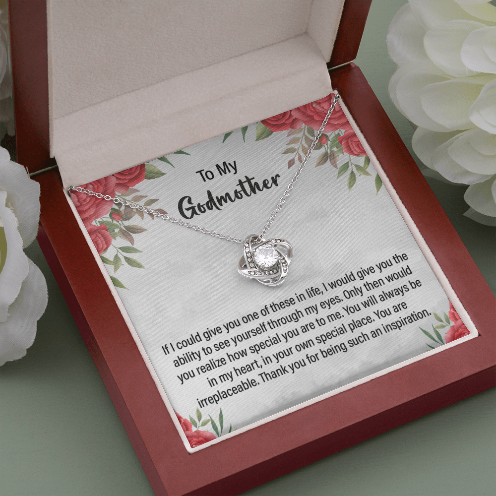 Godmother Necklace Gift with Heartfelt Message Card
