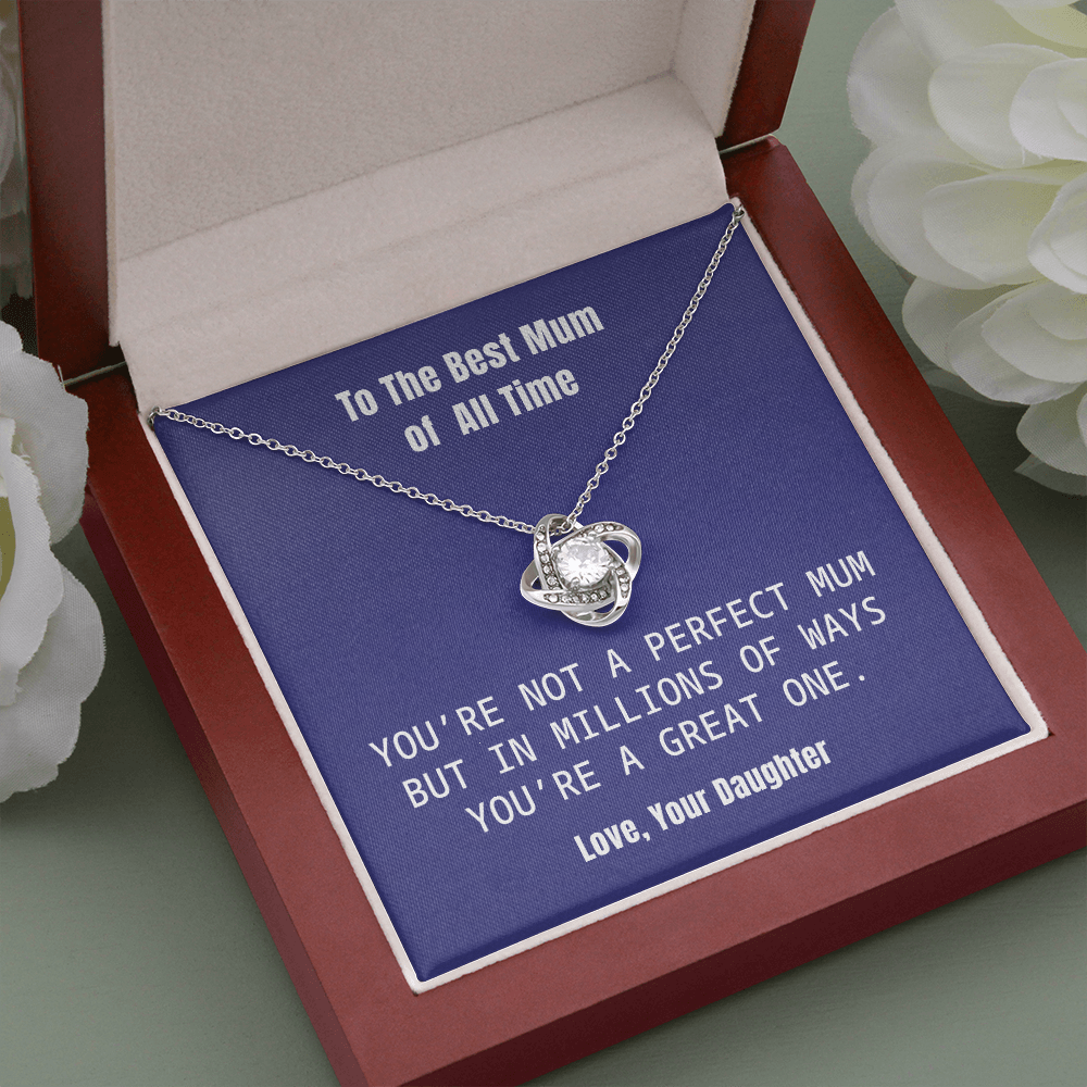 Best Mum Necklace Gift from Daughter with Honest and Loving Message Card