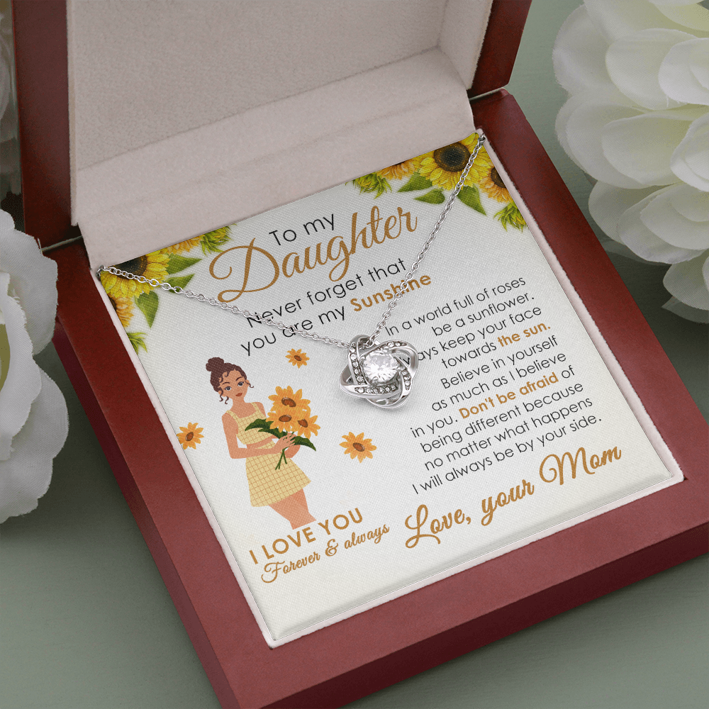 To My Daughter Sunshine Gift from Mom with Message Card