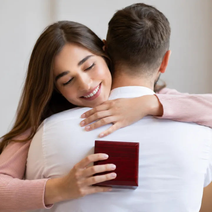 A couple celebrating an anniversary together