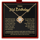 21st Birthday Necklace for Her