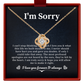 I’m Sorry Necklace for Wife or Girlfriend - Romantic Apology Gift Jewelry