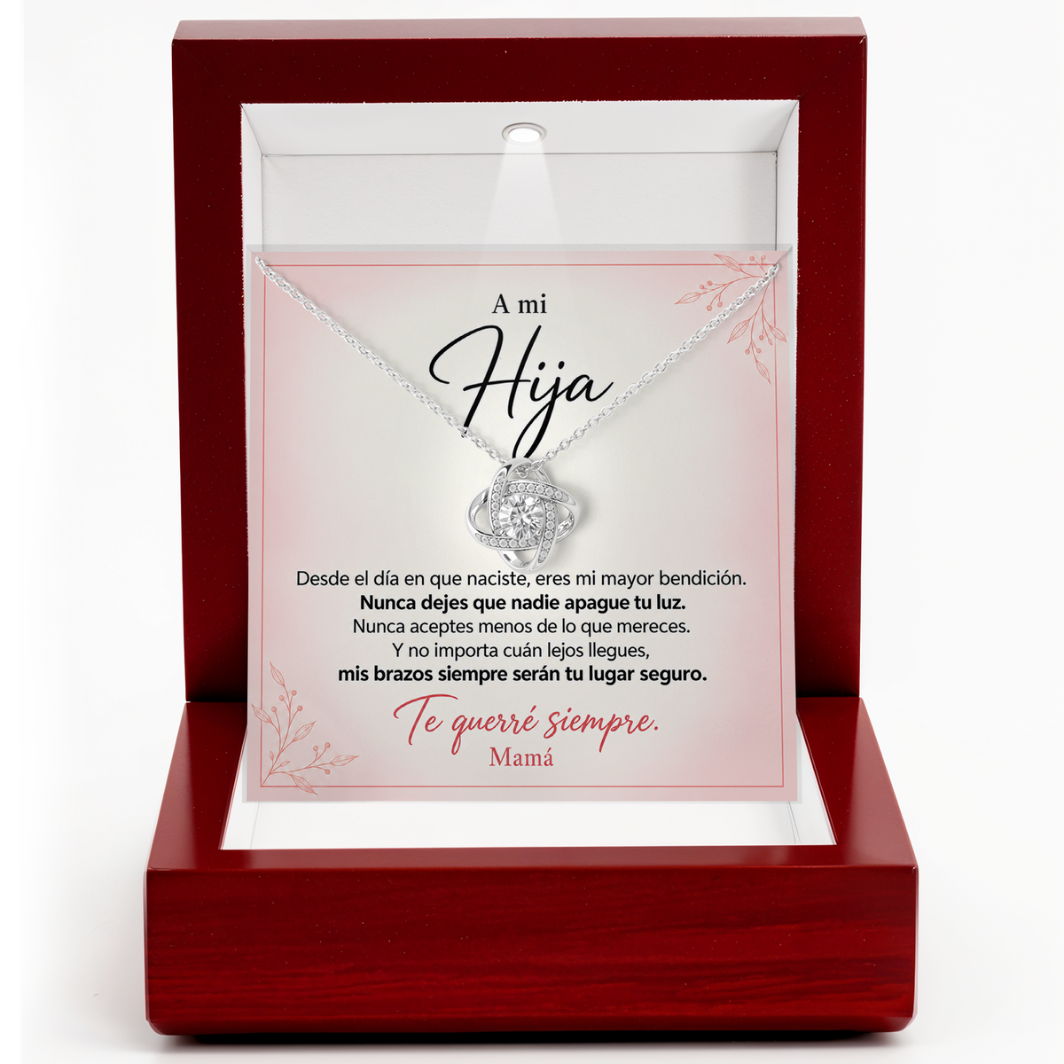 Spanish Daughter Necklace from Mom A Mi Hija Graduation Gift