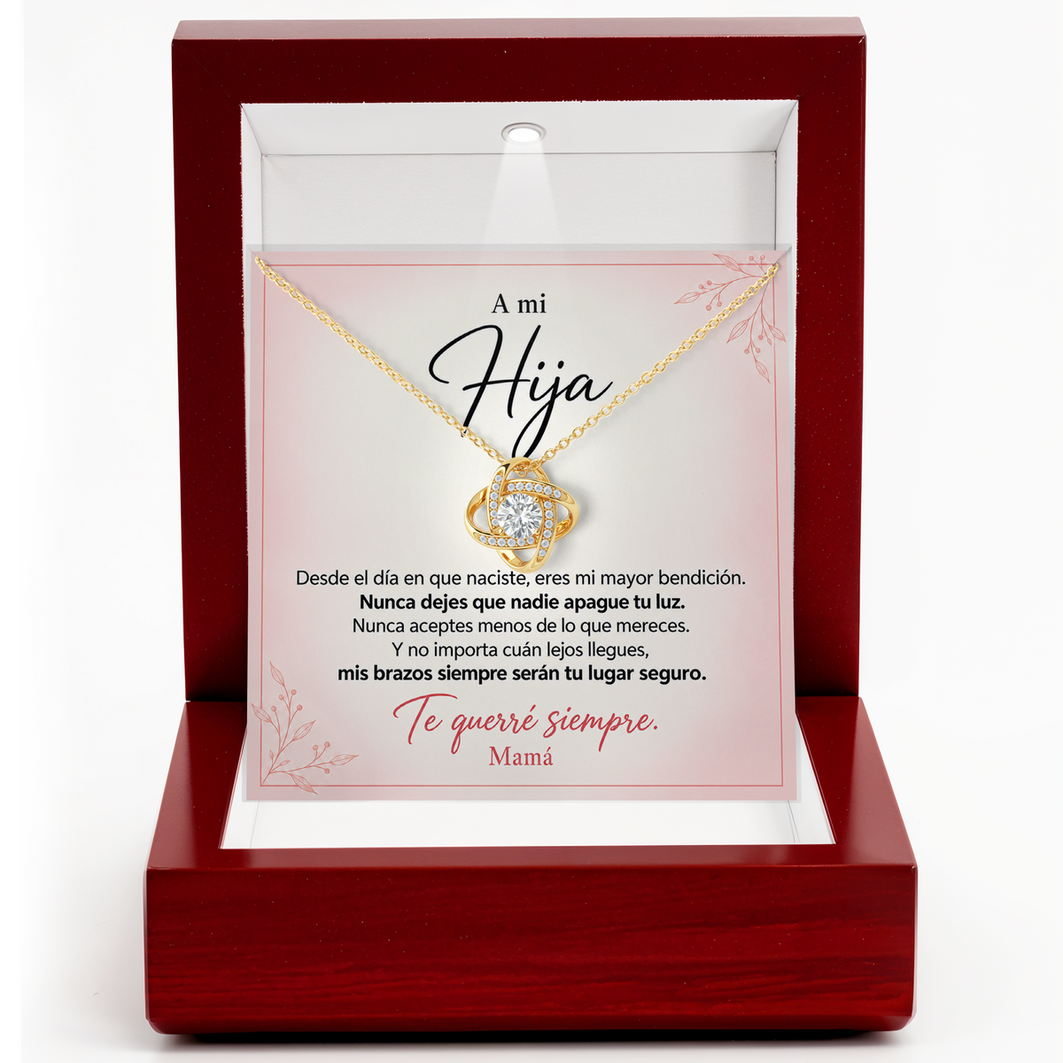 Spanish Daughter Necklace from Mom A Mi Hija Graduation Gift