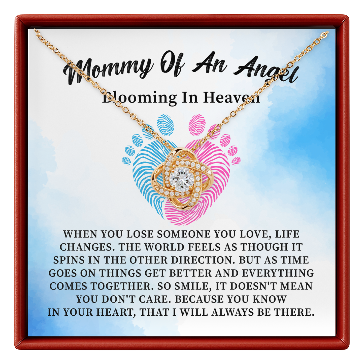 Mommy of an Angel Necklace Miscarriage Memorial Gift for Mom