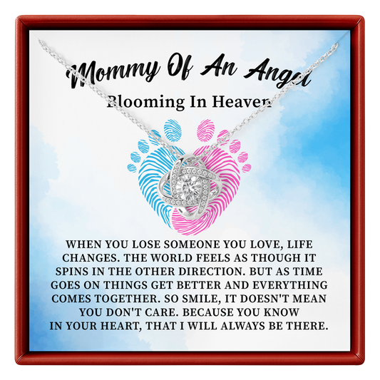 Mommy of an Angel Necklace Miscarriage Memorial Gift for Mom