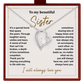 Sister Necklace Gift from Brother or Sister Meaningful Appreciation Jewelry