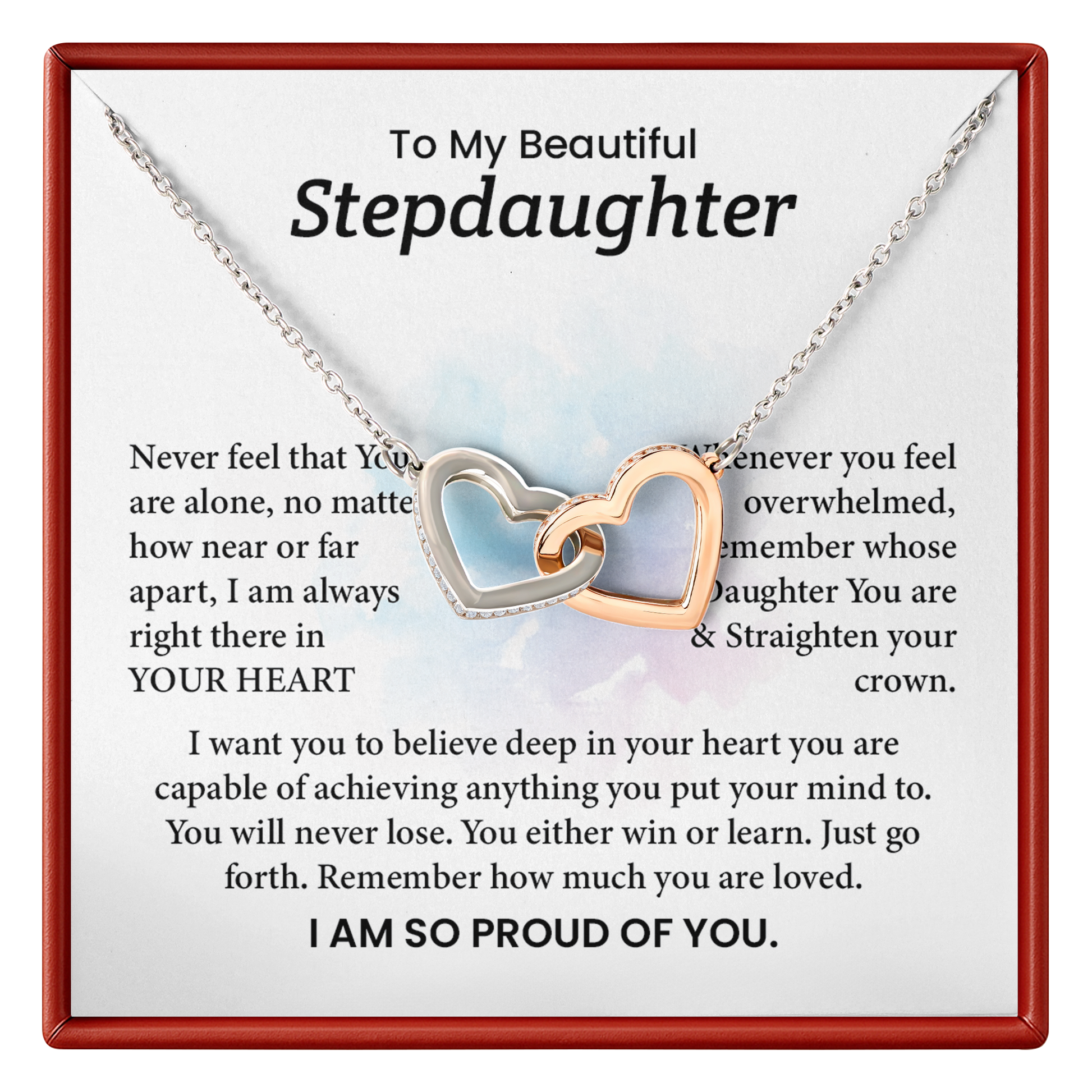 Stepdaughter Necklace Graduation Gift from Stepparent