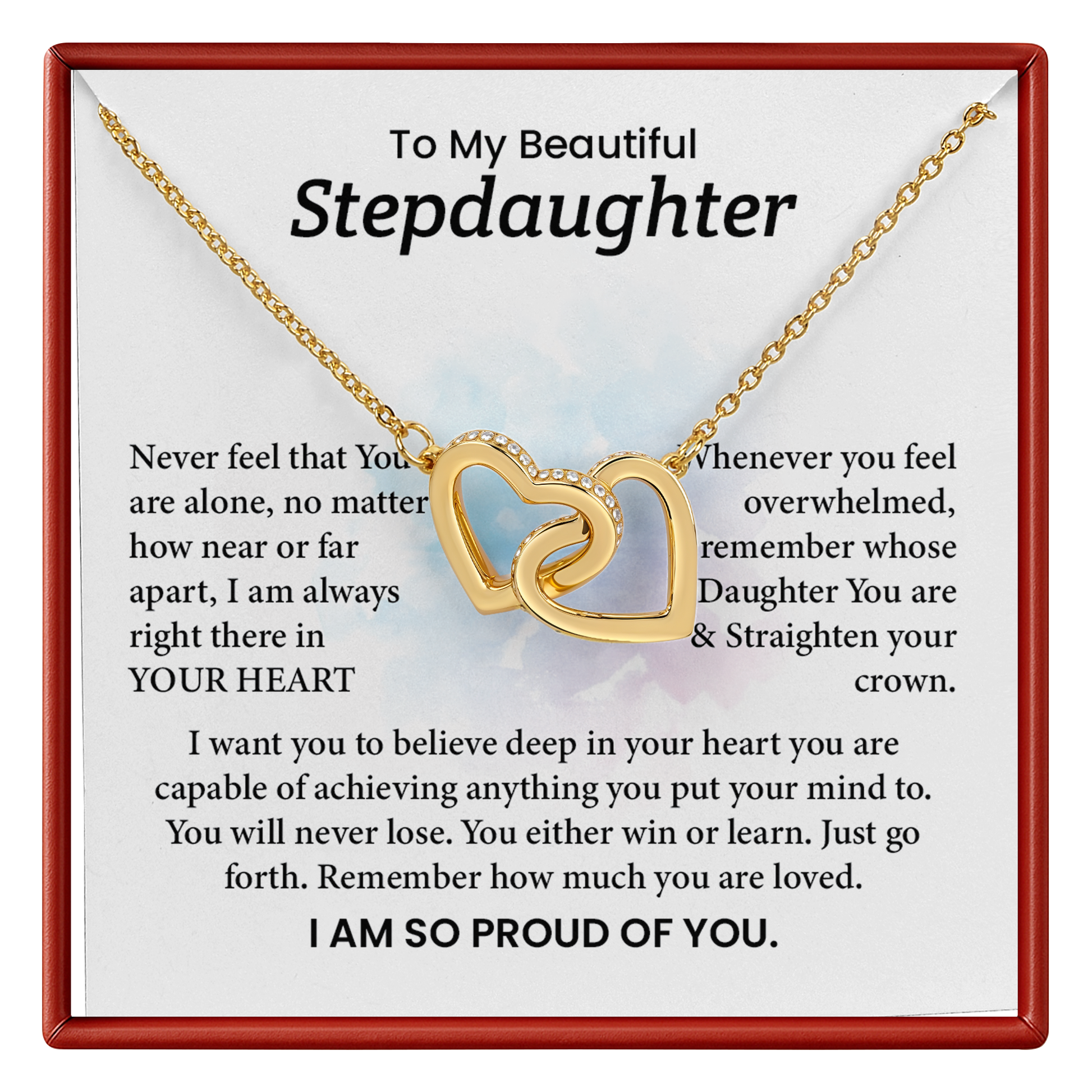 Stepdaughter Necklace Graduation Gift from Stepparent