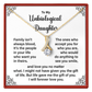 Meaningful Bonus Daughter Gift with Message Card Birthday, Christmas & Family Keepsake Jewelry